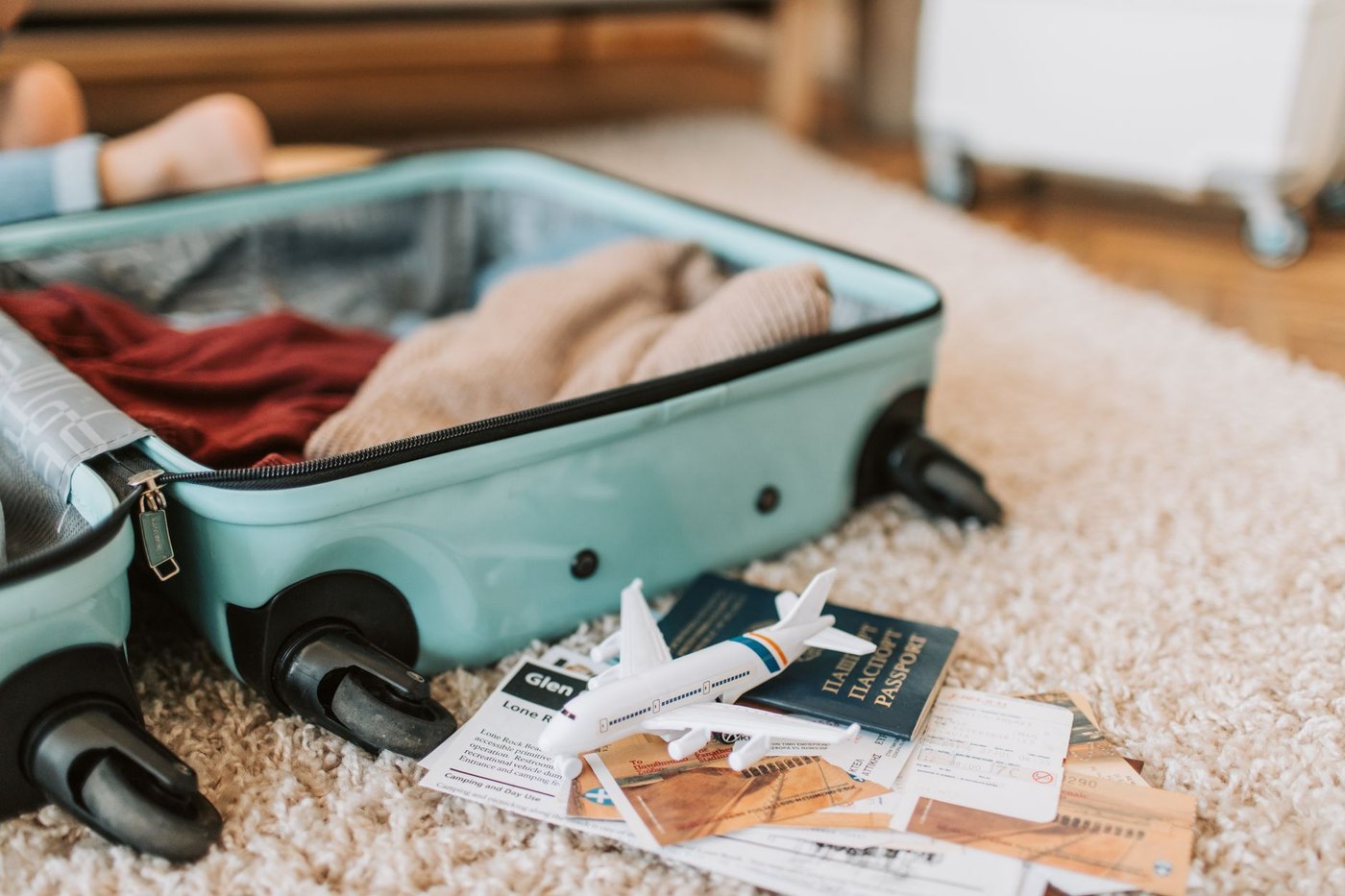 Packing setup for Best Travel Pillows for Flights and Trains